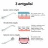 OSOM Oral Care burnos irigatorius Silver OSOMORALWF128SILV, IPX7, LCD ekranėlis, sidabrinės spalvos