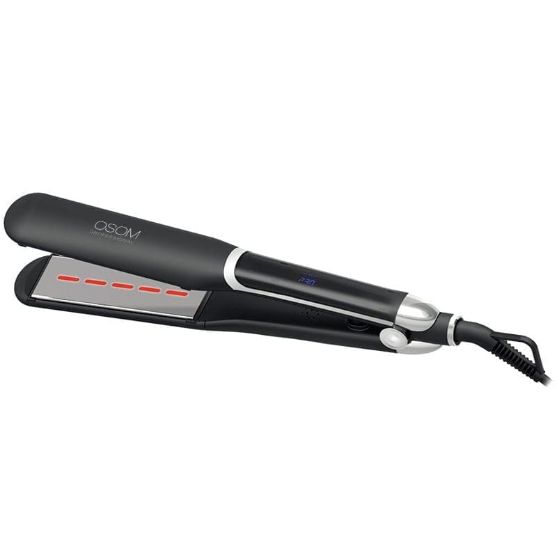 plauku-tiesintuvas-osom-professional-infrared-hair-straightener-black-osom815-su-infraraudonaisiais-spinduliais-230-c-48-w-placiomis-plokstelemis Plaukų tiesintuvas OSOM Professional Infrared Hair Straightener Black OSOM815, su infraraudonaisiais spinduliais, 230 C, 48 W, plačiomis plokštelėmis