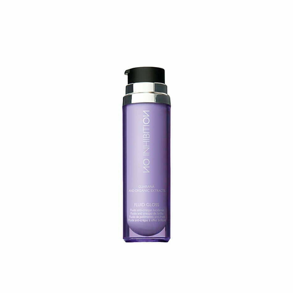 NO INHIBITION fluidas, šiauštis linkusiems plaukams FLUID GLOSS, 50 ml