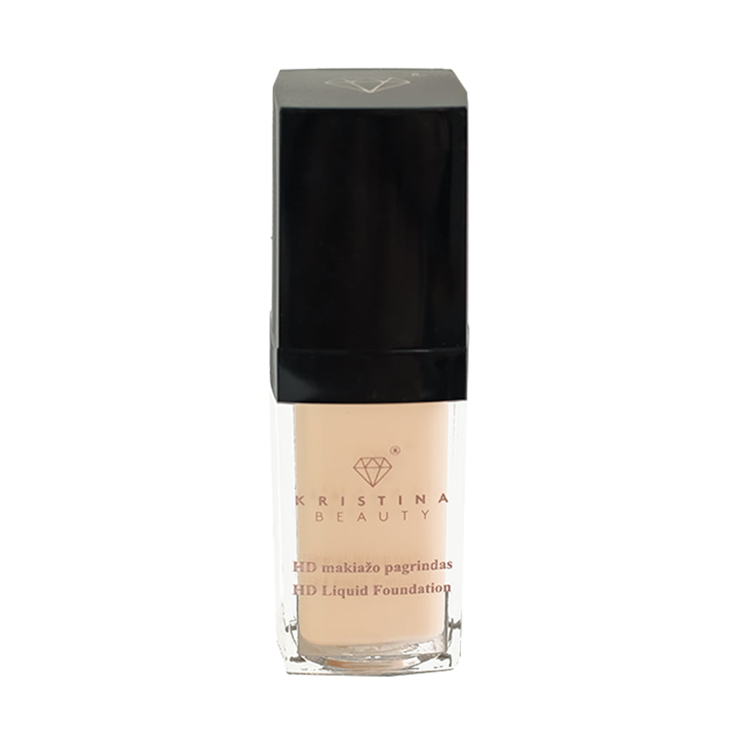 1.10 Beige Porcelain HD makiažo pagrindas Kristina Beauty Kristina Beauty HD makiažo pagrindas 1.10 Beige Porcelain, 25ml