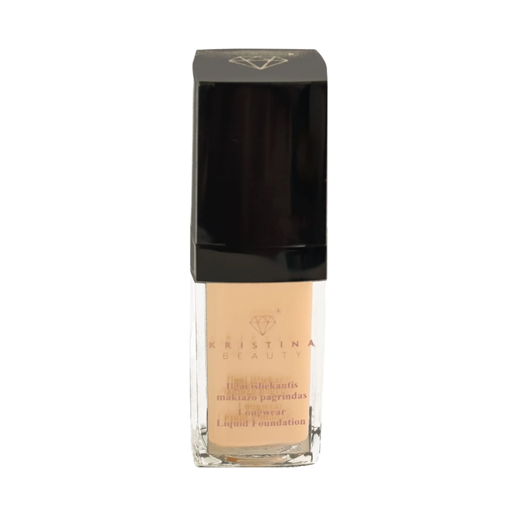 Kristina Beauty ilgai išliekantis makiažo pagrindas 4.10 Ambitious Amber, 25ml