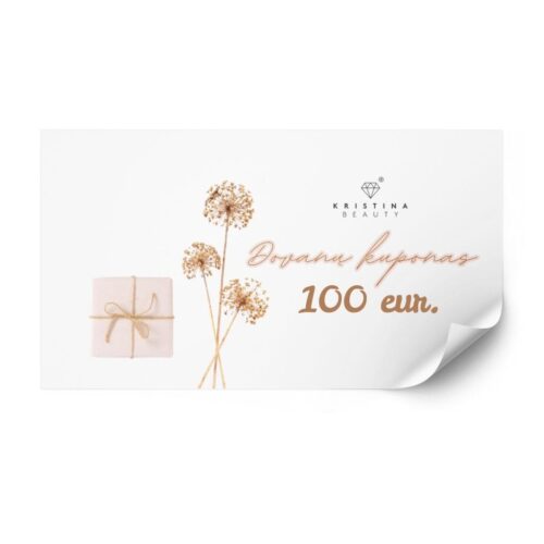 Elektroninis dovanų kuponas 100€ Kristina Beauty Elektroninis dovanų kuponas 100€ Kristina Beauty
