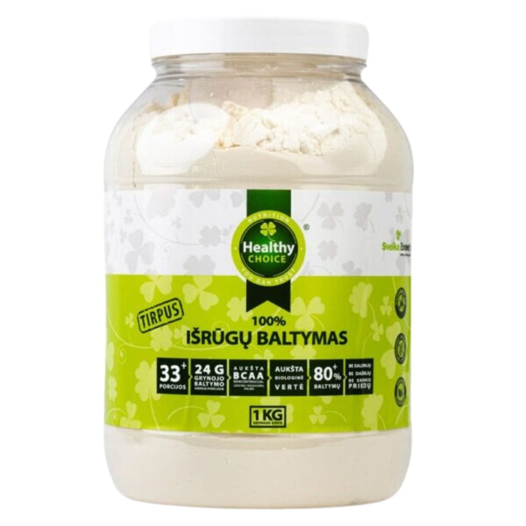 „Healthy Choice“ 100% išrūgų baltymų koncentratas, 1kg-min Healthy Choice 100% išrūgų baltymų koncentratas, 1kg