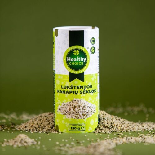 Healthy Choice lukštentos kanapių sėklos, 150g