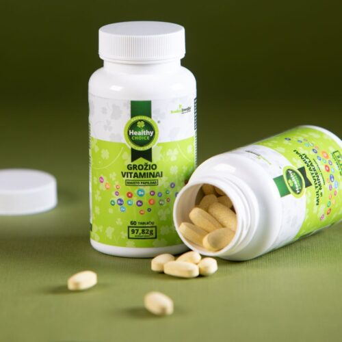 Grožio vitaminai „Healthy Choice“ 60 tablečių