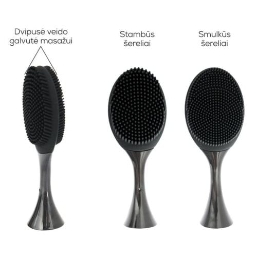 Įkraunamas elektrinis, garsinis dantų šepetėlis OSOM Oral Care Sonic Toothbrush Black OSOMORALT40BL, su veido valymo/masažavimo antgaliu Įkraunamas elektrinis, garsinis dantų šepetėlis OSOM Oral Care Sonic Toothbrush Black OSOMORALT40BL, su veido valymo/masažavimo antgaliu