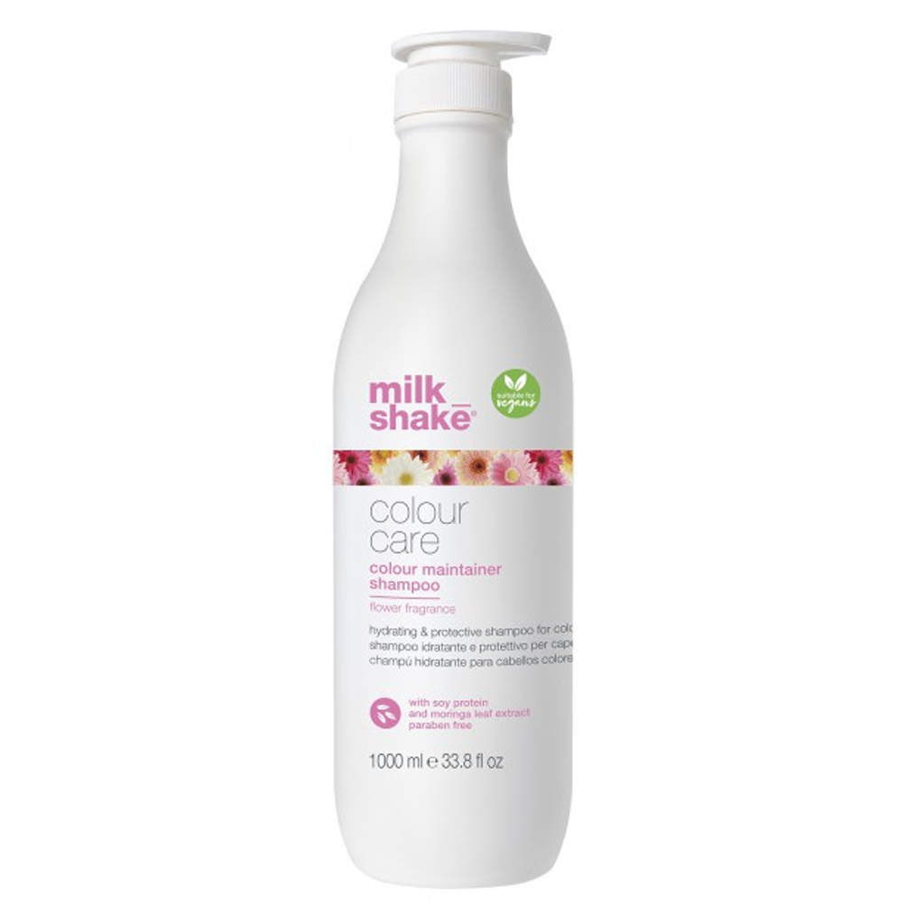 Milk Shake drėkinamasis šampūnas dažytiems plaukams COLOUR MAINTAINER SHAMPOO, FLOWER FRAGRANCE, 1000 ml Milk Shake drėkinamasis šampūnas dažytiems plaukams COLOUR MAINTAINER SHAMPOO, FLOWER FRAGRANCE, 1000 ml