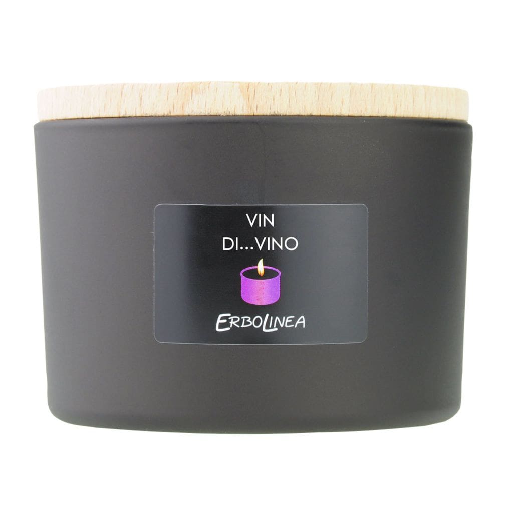 Erbolinea Candela In Vetro aromatinė žvakė Vin Di Vino ERBCANVIN, 140g-min Erbolinea Candela In Vetro aromatinė žvakė Vin Di Vino ERBCANVIN, 140g