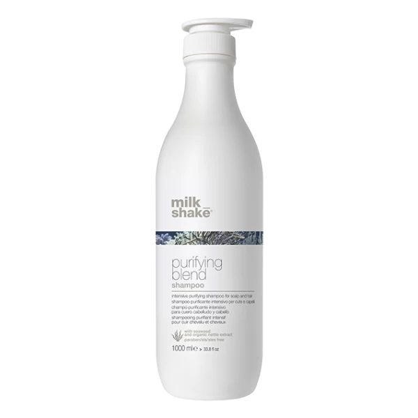 MS purifying blend shampoo 1000 ml-600x600 Milk Shake valomasis šampūnas problemiškai galvos odai PURIFYING BLEND SHAMPOO, 1000ml
