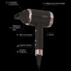 OSOM Professional plaukų džiovintuvas Black Hair Dryer OSOM6800BLHD, juodos spalvos, 1800W (8)-min OSOM Professional plaukų džiovintuvas Black Hair Dryer OSOM6800BLHD, juodos spalvos, 1800W