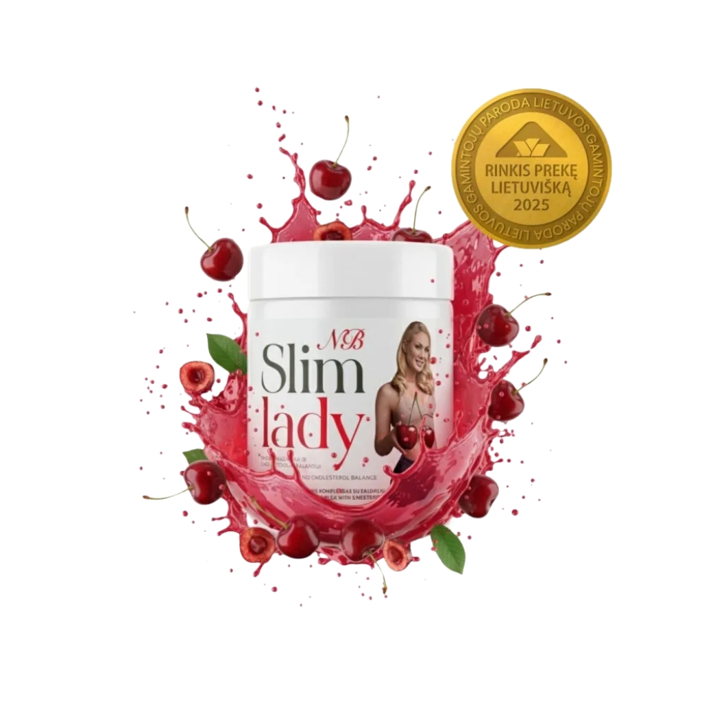 Slim Lady skaidulų kompleksas, vyšnių skonio, 225g