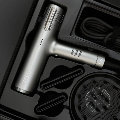 OSOM Professional plaukų džiovintuvas LUXE BLDC High Speed Hair Dryer (2)-min OSOM Professional plaukų džiovintuvas LUXE BLDC High Speed Hair Dryer OSOMPF08GB, 1500W, mėlsvai pilkos spalvos