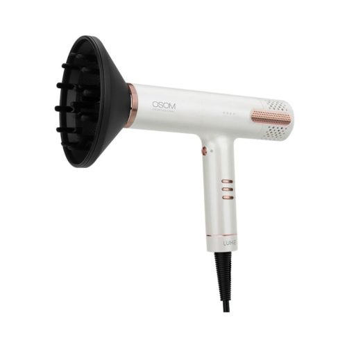 OSOM Professional plaukų džiovintuvas LUXE BLDC High Speed Hair Dryer, OSOMPF08WH, 1500W, baltos spalvos (2)-min OSOM Professional plaukų džiovintuvas LUXE BLDC High Speed Hair Dryer, OSOMPF08WH, 1500W, baltos spalvos