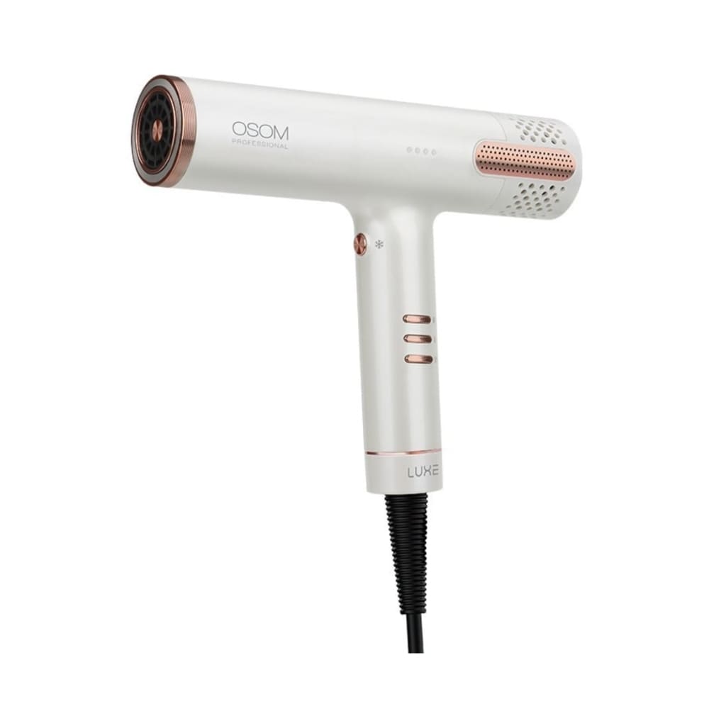 OSOM Professional plaukų džiovintuvas LUXE BLDC High Speed Hair Dryer, OSOMPF08WH, 1500W, baltos spalvos-min OSOM Professional plaukų džiovintuvas LUXE BLDC High Speed Hair Dryer, OSOMPF08WH, 1500W, baltos spalvos