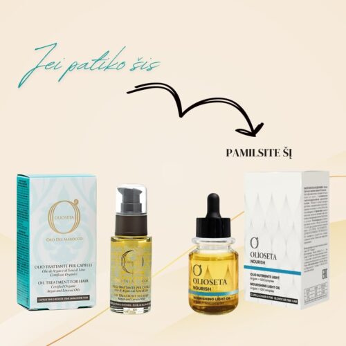 Olioseta maitinantis lengvas aliejus Nourish, 30ml