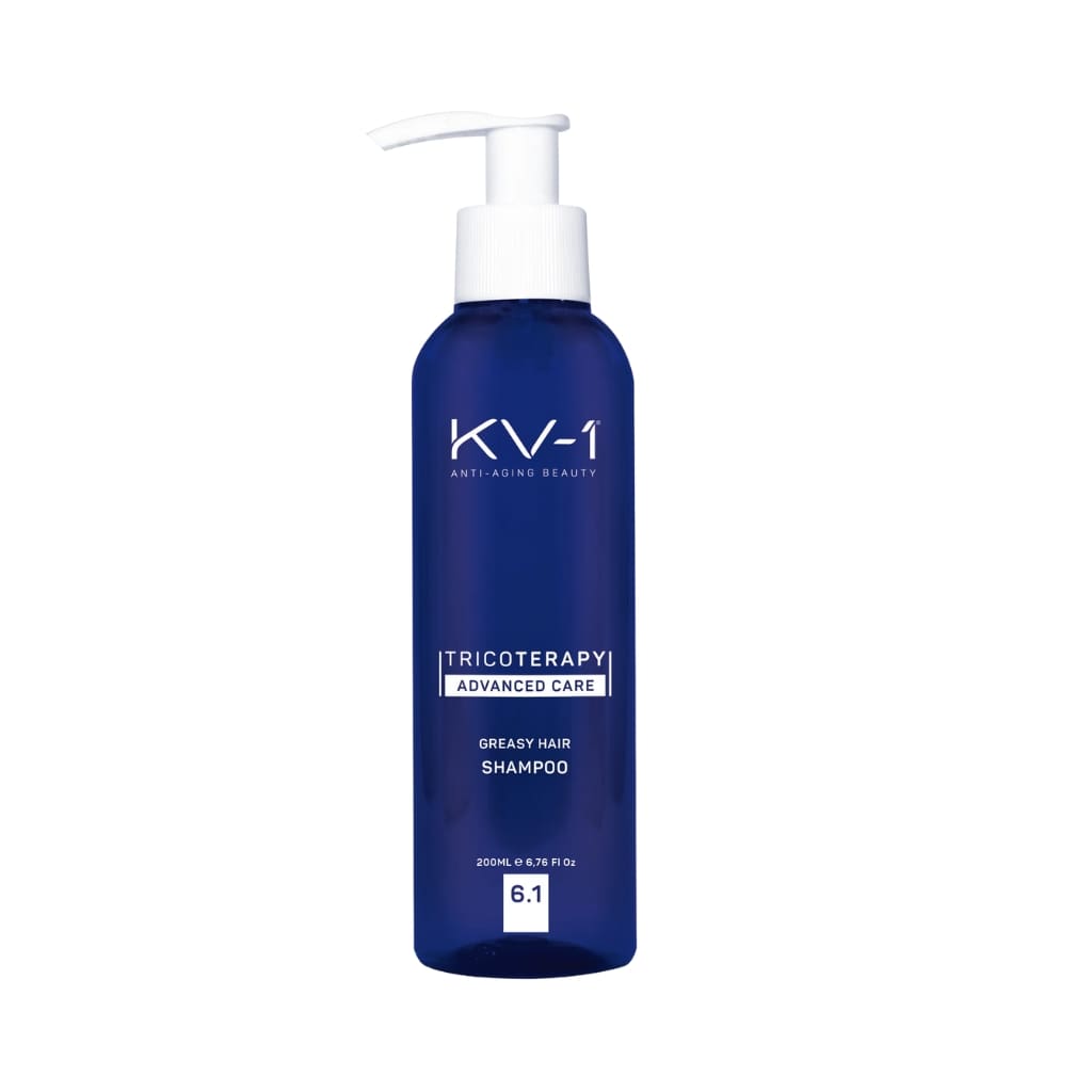 KV-1 plaukų šampūnas riebiai galvos odai TRICOTERAPY 6.1, 200ml-min