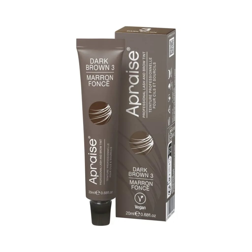 Apraise antakių ir blakstienų dažai Vegan Eyelash and Eyebrow Tint Nr.3, rudos spalvos, 20ml-min Apraise antakių ir blakstienų dažai Vegan Eyelash and Eyebrow Tint Nr.3, rudos spalvos OS555862, 20ml