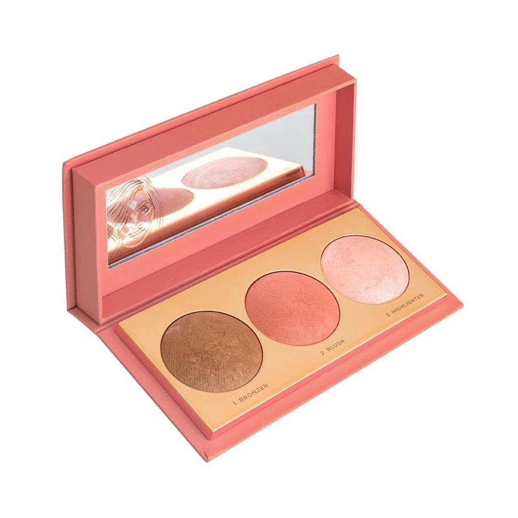 Cent Pur Cent modeliavimo paletė Contour Glamour – Peach, 3x7g-min Cent Pur Cent modeliavimo paletė Contour Glamour - Peach, 3x7g