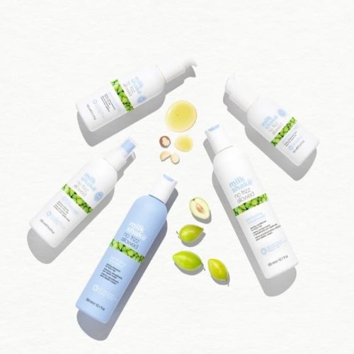Milk Shake NO FRIZZ ALLOWED-min Milk Shake kondicionierius šiauštis linkusiems plaukams NO FRIZZ ALLOWED PERFECTING CONDITIONER, 1000ml