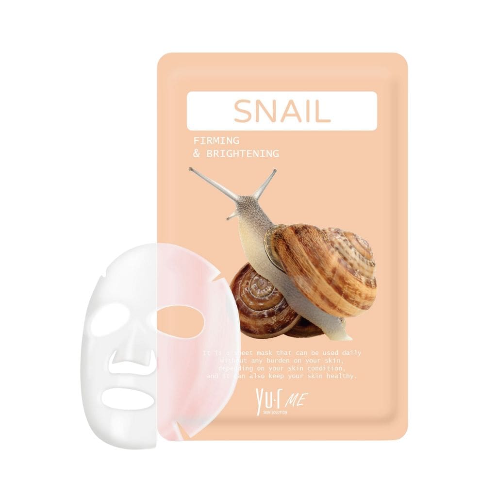 YU.R Me lakštinė veido kaukė su sraigių mucino filtratu Snail Sheet Mask, 1vnt-min YU.R Me lakštinė veido kaukė su sraigių mucino filtratu Snail Sheet Mask, 1vnt.