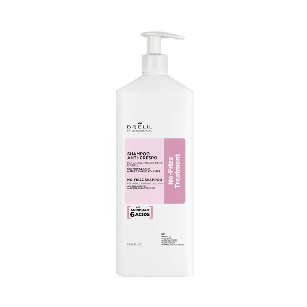 BRELIL plaukų šampūnas nuo plaukų šiaušimosi ANTI-CRESPO NO-FRIZZ TREATMENT, 1000ml-min BRELIL plaukų šampūnas nuo plaukų šiaušimosi ANTI-CRESPO NO-FRIZZ TREATMENT, 1000ml