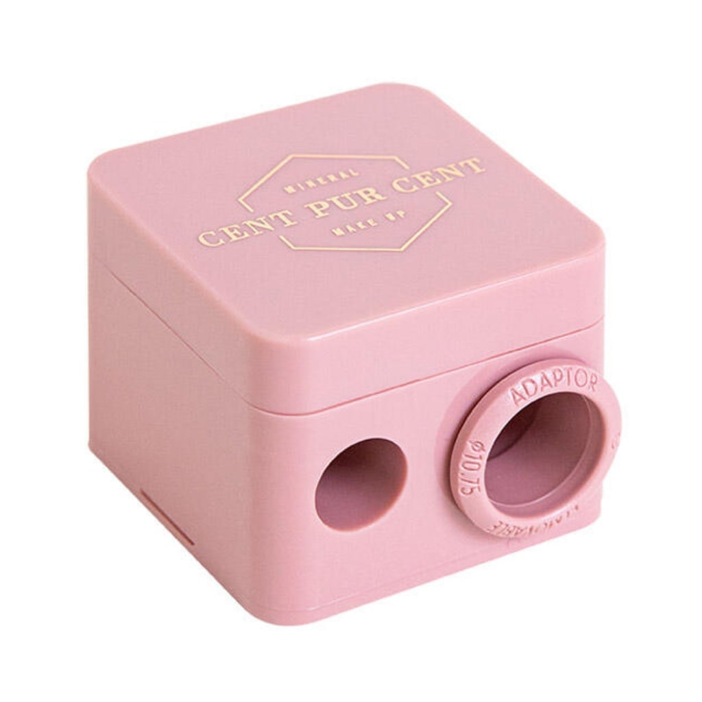 Cent Pur Cent makiažo pieštukų drožtukas Duo Sharpener-min Cent Pur Cent makiažo pieštukų drožtukas Duo Sharpener