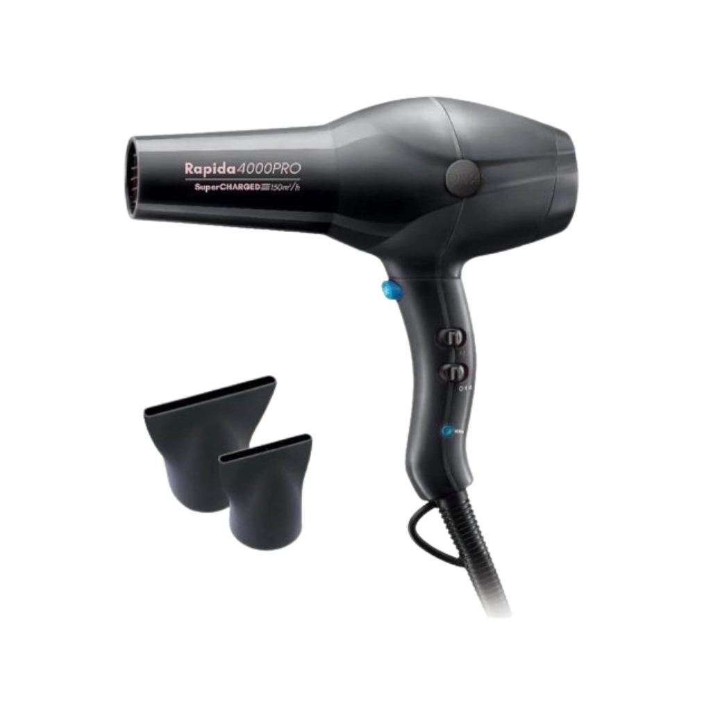 Diva Pro Styling plaukų džiovintuvas Rapida 4000 Pro, Onyx Diva Pro Styling plaukų džiovintuvas Rapida 4000 Pro, Onyx