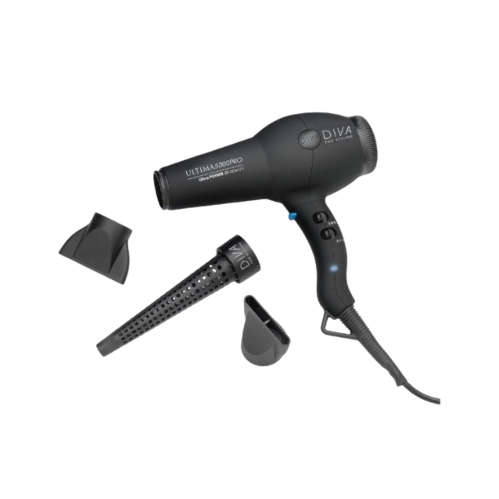 Diva Pro Styling plaukų džiovintuvas Ultima 5000 Pro, Black (1) Diva Pro Styling plaukų džiovintuvas Ultima 5000 Pro, Black