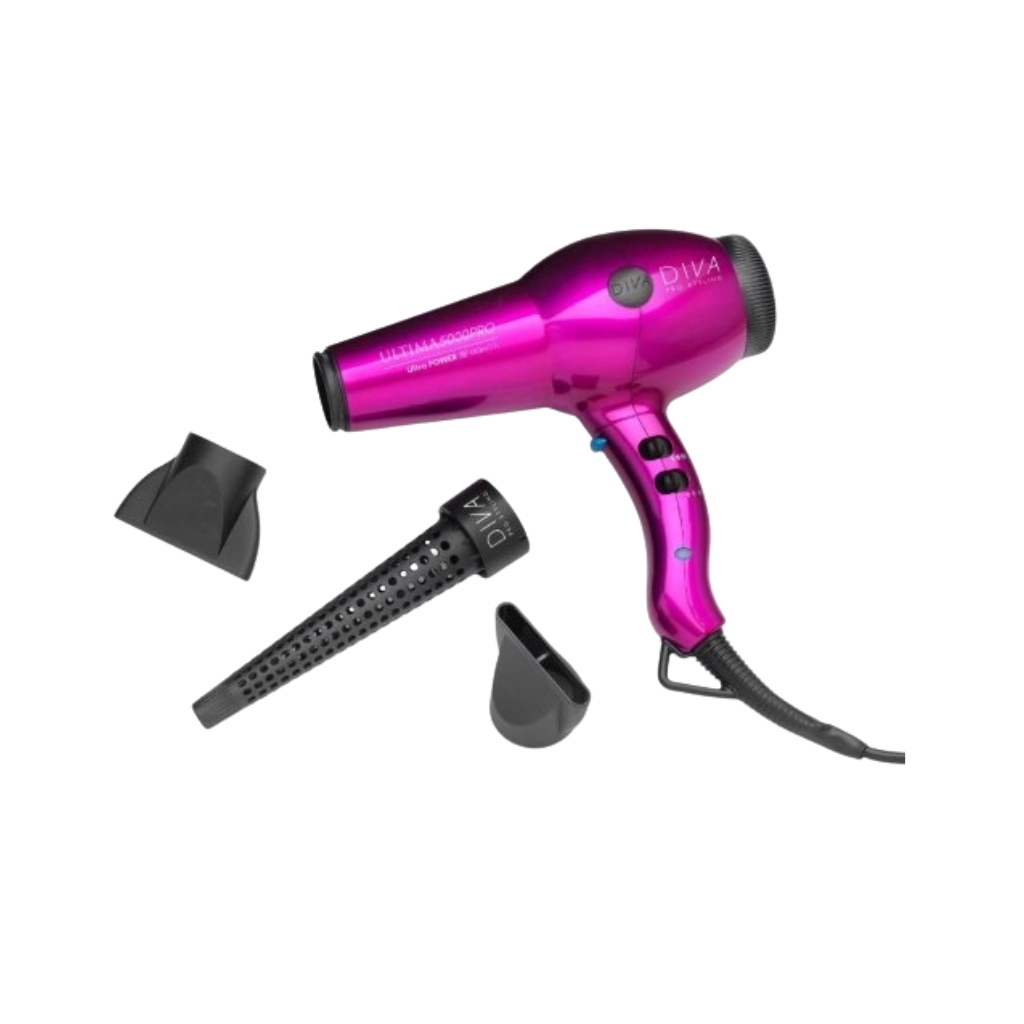 Diva Pro Styling plaukų džiovintuvas Ultima 5000 Pro, Pink (1) Diva Pro Styling plaukų džiovintuvas Ultima 5000 Pro, Pink