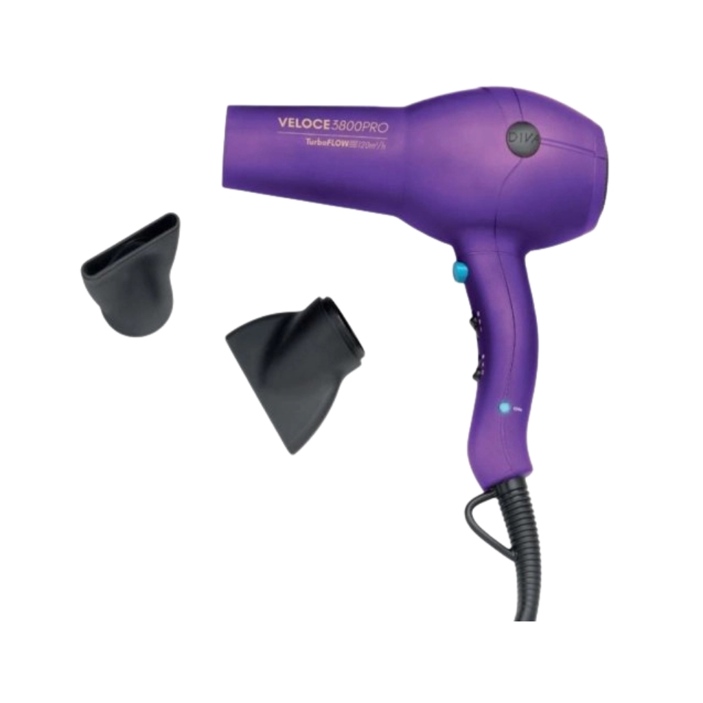 Diva Pro Styling plaukų džiovintuvas Veloce 3800 Pro, Purple Diva Pro Styling plaukų džiovintuvas Veloce 3800 Pro, Purple
