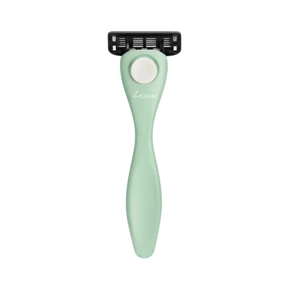 Be OSOM skustuvas Comfort-Flex Razor BEOSOMRAZOR4, su papildoma galvute, oranžinės spalvo (2) Be OSOM skustuvas Comfort-Flex Razor BEOSOMRAZOR3, su papildoma galvute, žalios spalvos