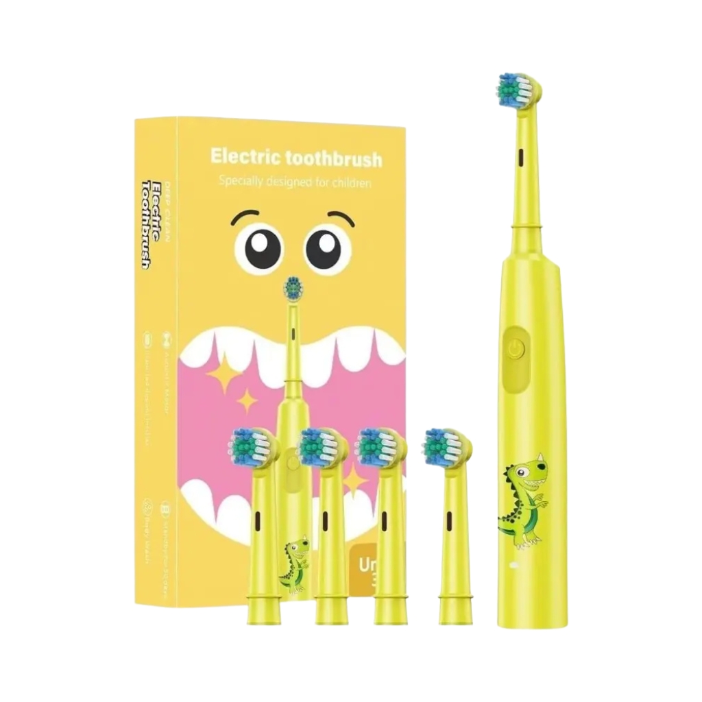 Vaikiškas elektrinis dantų šepetėlis OSOM Oral Care Kids Electric Toothbrush SC2002BLUE, mėlynos spalvos (2) Vaikiškas elektrinis dantų šepetėlis OSOM Oral Care Kids Electric Toothbrush SC2002YELLOW, geltonos spalvos