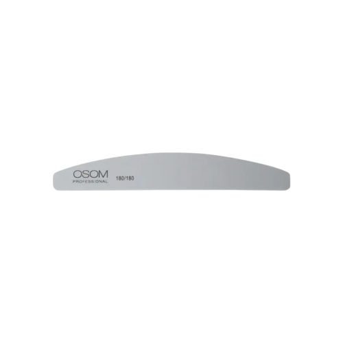 Dildė nagams Osom Professional, Half Moon Shape, grey, 180/180, 1 vnt OSOMP18018, 1/12