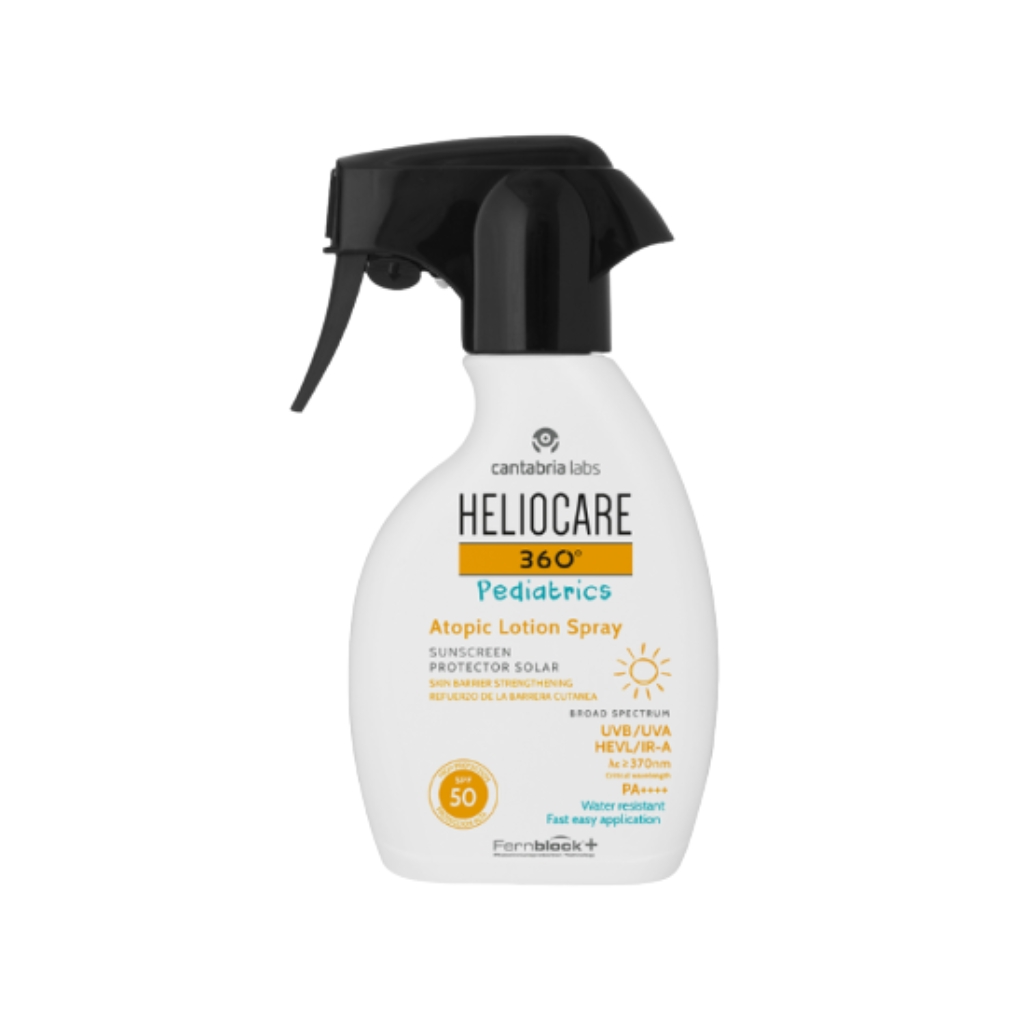 HELIOCARE 360º purškiama apsauga atopinei vaikų ir kūdikių kūno odai pediatrics SPF50, 250ml