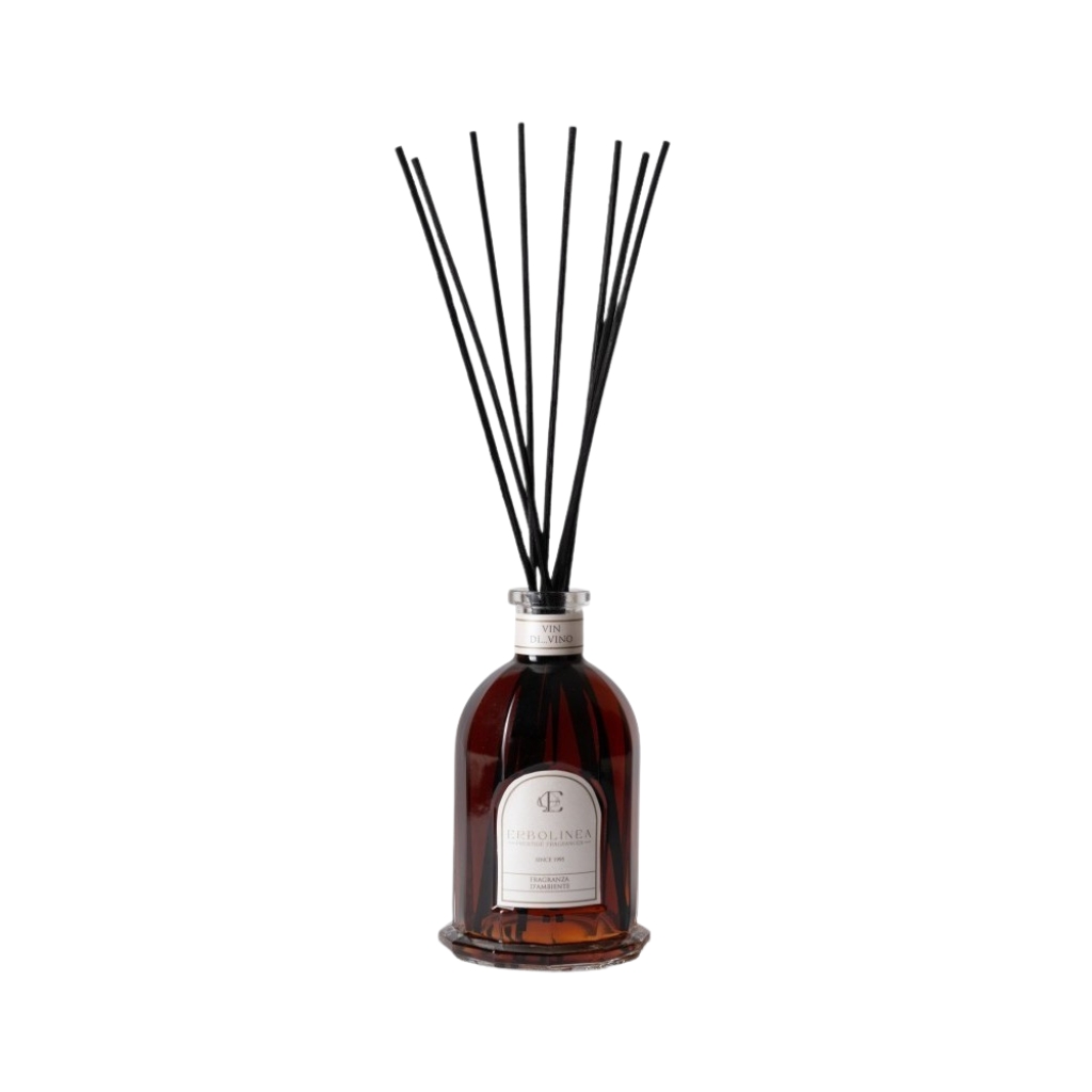 Kvapas namams su lazdelėmis Erbolinea Excellence Vin Di Vino ERBNEXAMBVIN100, 100 ml