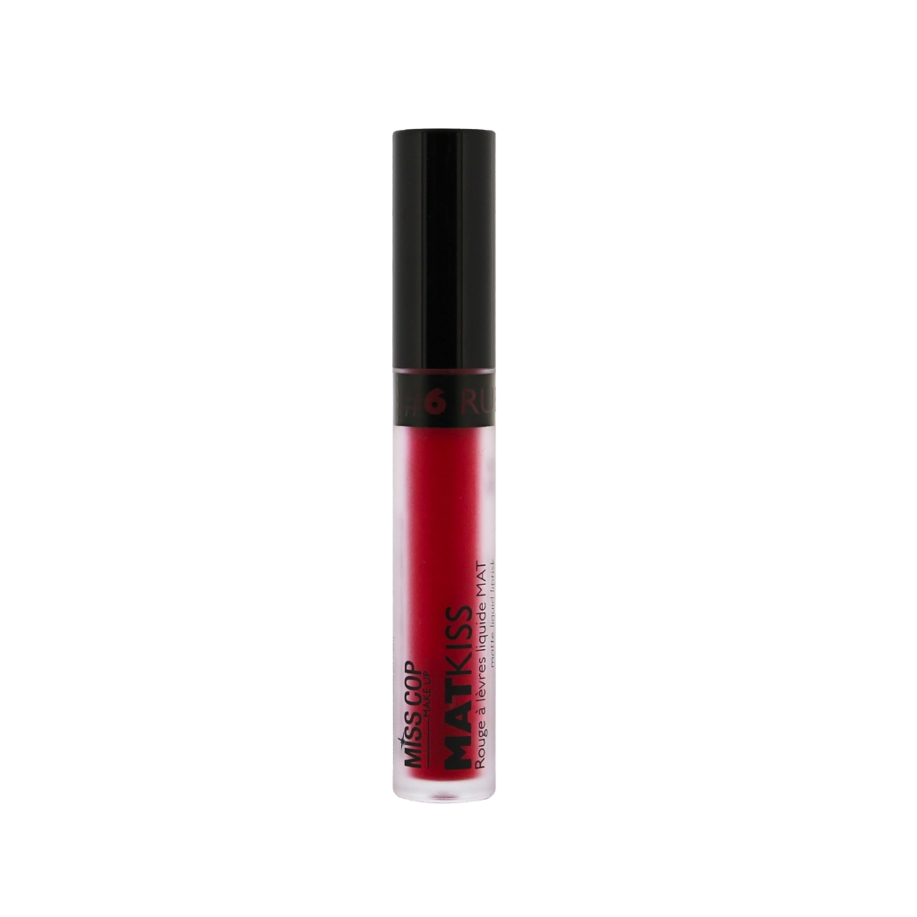 Miss Cop skysti lūpų dažai Liquide Mat Kiss 06 - Ruby Miss Cop skysti lūpų dažai Liquide Mat Kiss 06 - Ruby, 2ml