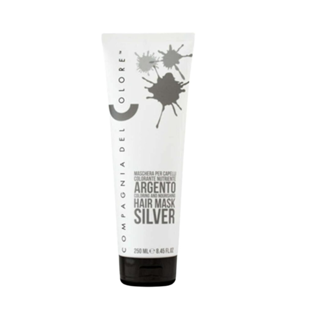 Compagnia Del Colore pilkos spalvos dažanti ir maitinamoji kaukė SILVER, 250ml
