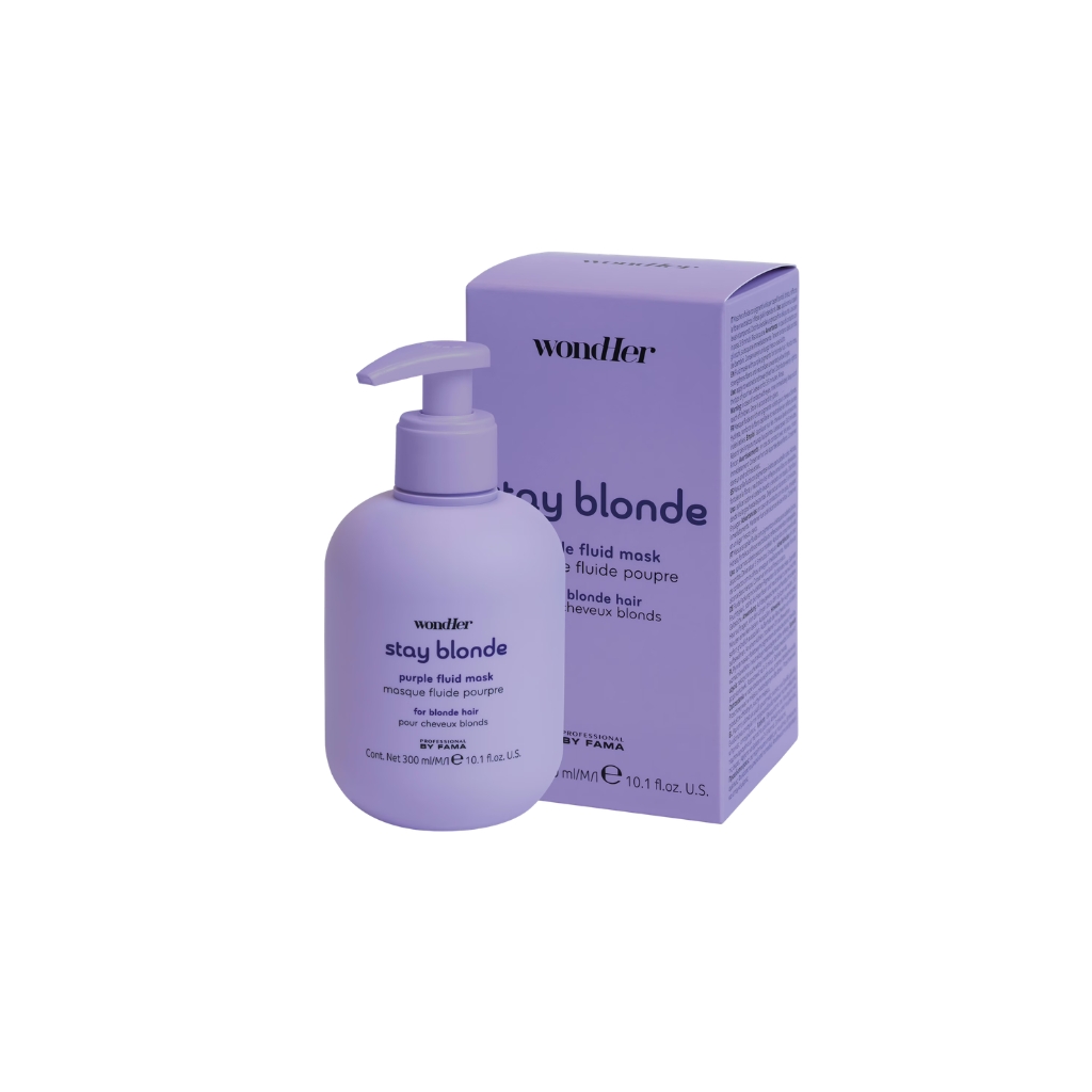 WondHer drėkinanti ir neutralizuojanti šiltus tonus plaukų kaukė BLONDE PURPLE, 300ml WondHer drėkinanti ir neutralizuojanti šiltus tonus plaukų kaukė BLONDE PURPLE, 300ml