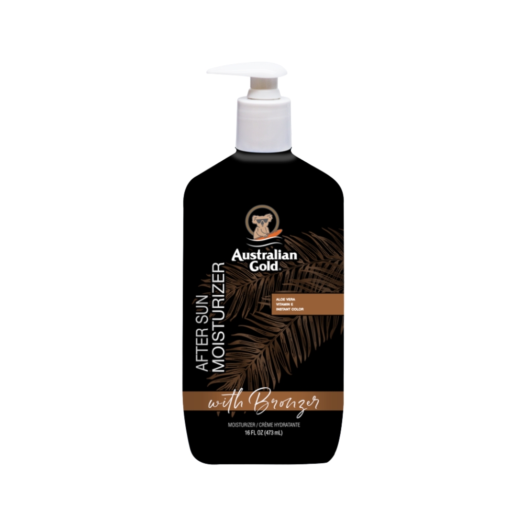 Australian Gold drėkinantis pienelis su bronzantais po deginimosi After Sun Moisturizer, 473ml