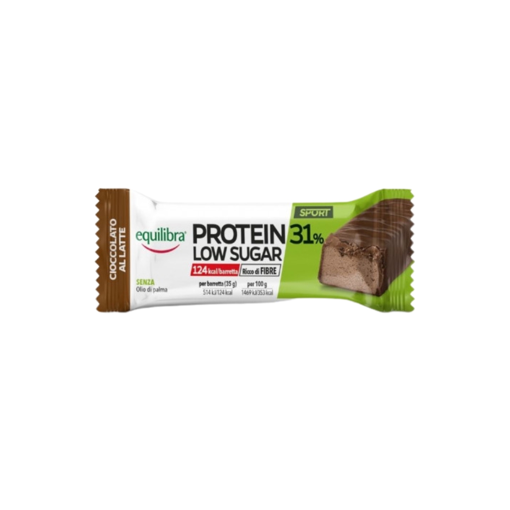 EQUILIBRA baltyminis batonėlis pieninio šokolado skonio "Protein 31% Low Sugar", 35g
