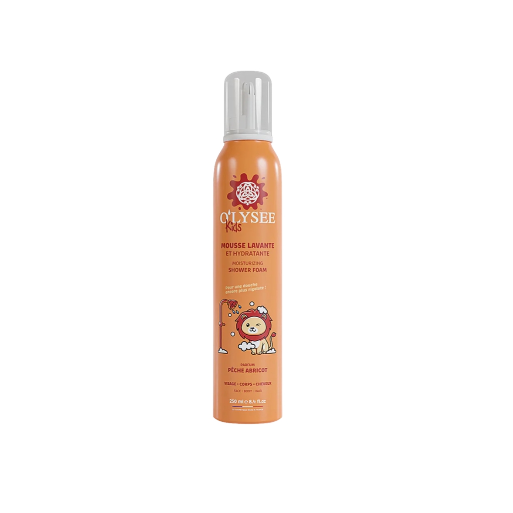 O'LYSEE Kids Peach & Apricot - dušo putos vaikams, 250ml O'LYSEE Kids Peach & Apricot - dušo putos vaikams, 250ml
