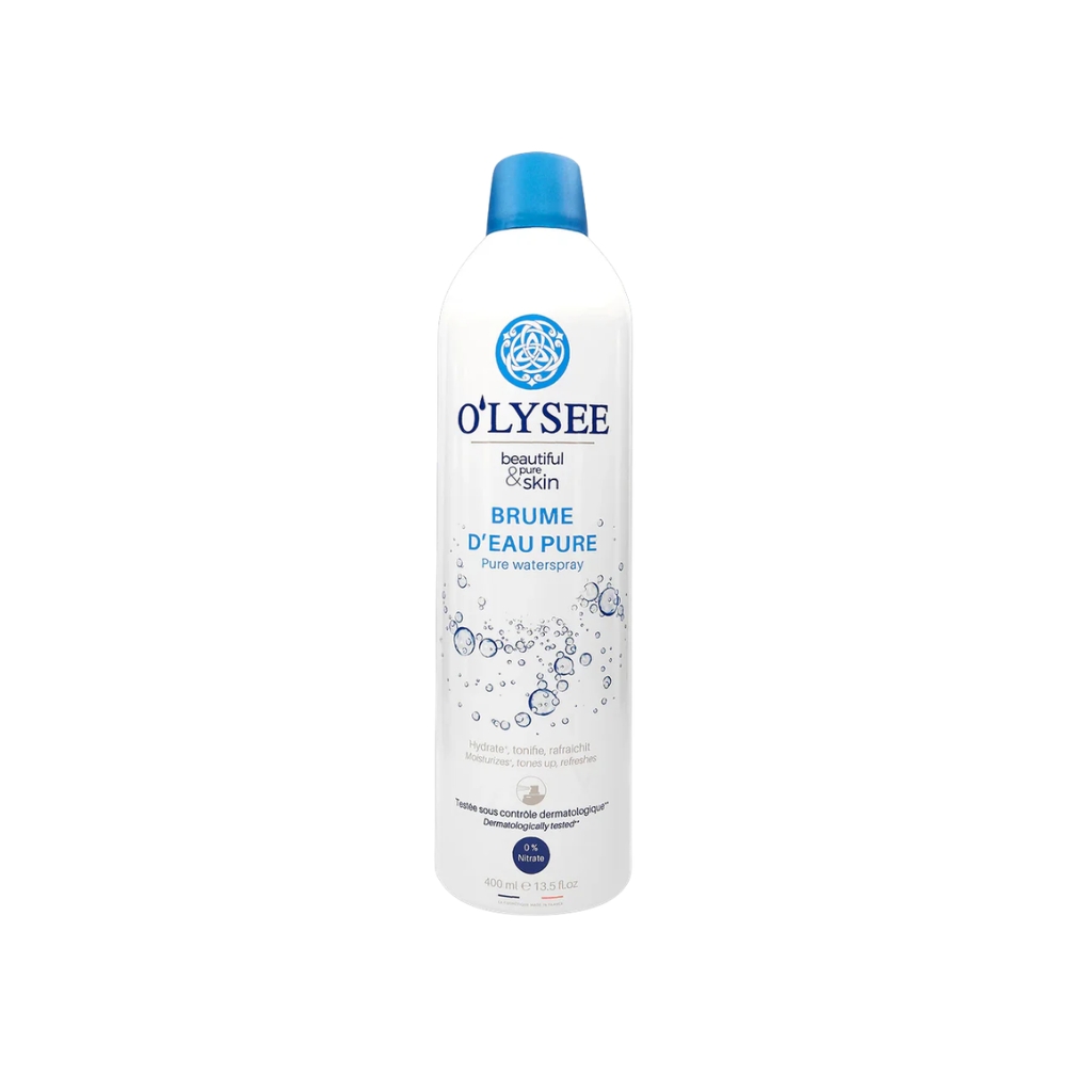O'LYSEE Pure Waterspray - purškiamas vanduo veidui ir kūnui O'LYSEE Pure Waterspray - purškiamas vanduo veidui ir kūnui, 400ml