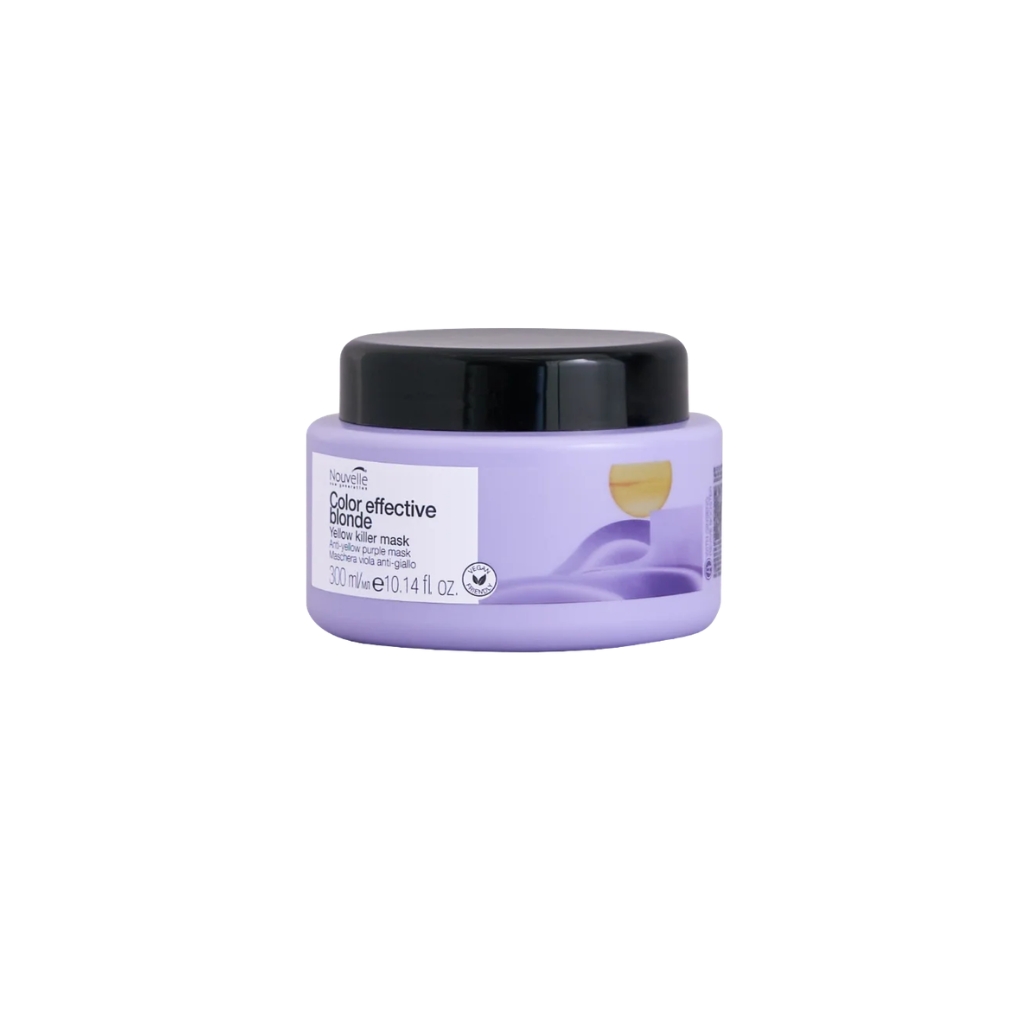 Nouvelle violetinė kaukė nuo geltonumo blondinėms Yellow Killer Mask, 300ml Nouvelle violetinė kaukė nuo geltonumo blondinėms Yellow Killer Mask, 300ml