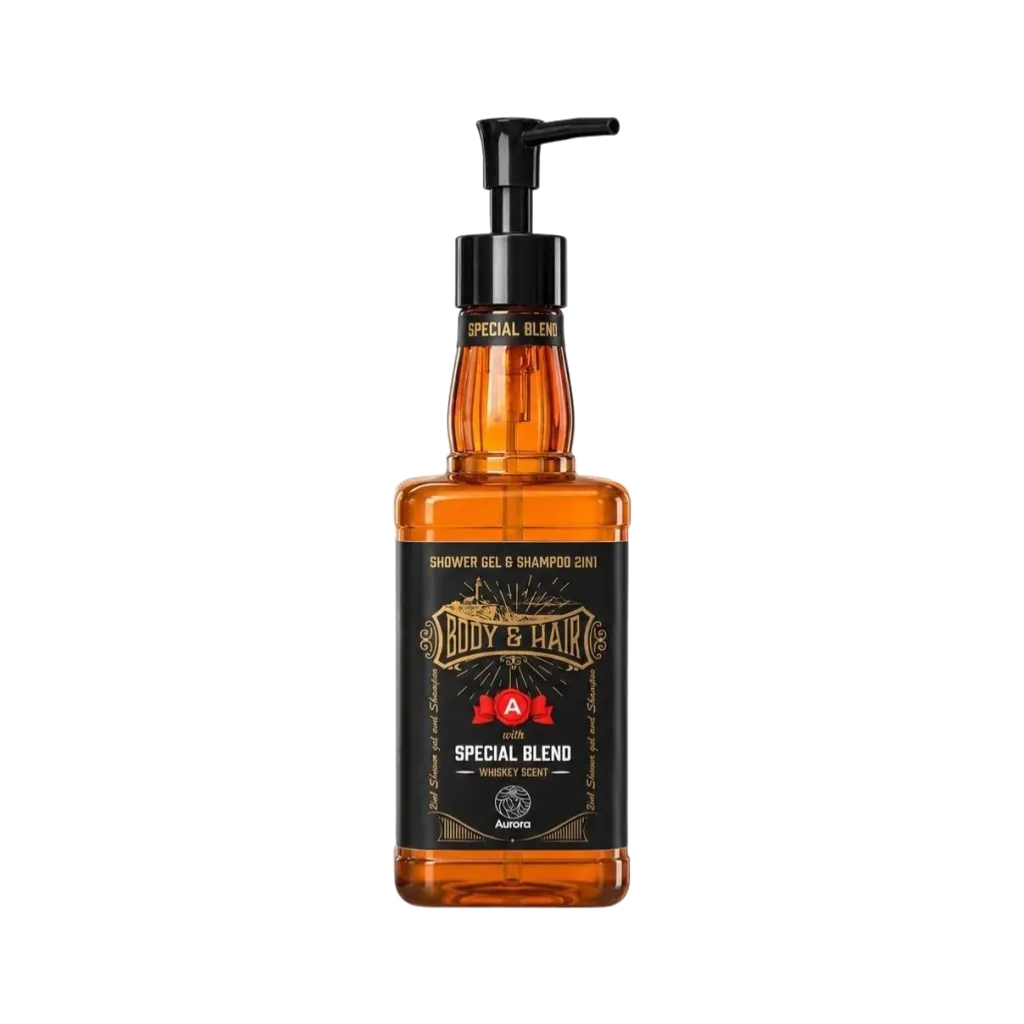 AURORA Šampūnas ir kūno prausiklis vyrams 2 in 1 Shower Gel & Shampoo Musk & Pachouli AUR2115, muskuso ir pačiulio kvapo, 480ml AURORA Šampūnas ir kūno prausiklis vyrams 2 in 1 Shower Gel & Shampoo Musk & Pachouli AUR2115, muskuso ir pačiulio kvapo, 480ml