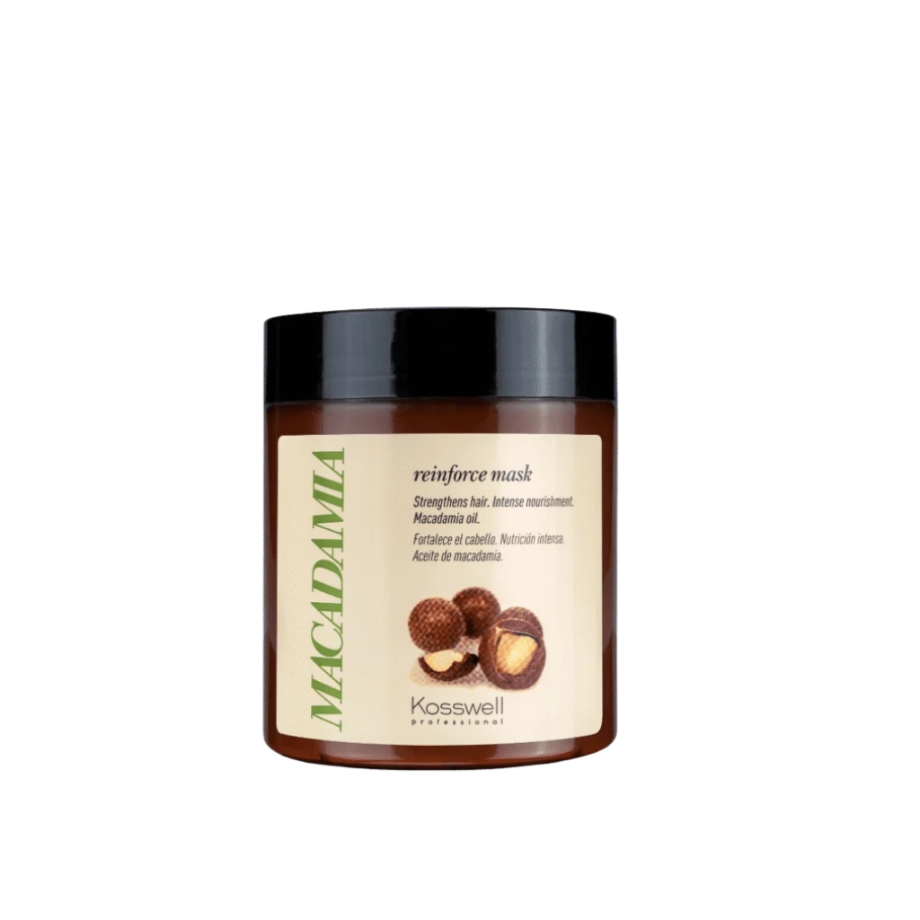 Kosswell maitinamoji stiprinamoji kaukė Macadamia Reinforce, 500ml Kosswell maitinamoji stiprinamoji kaukė Macadamia Reinforce, 500ml