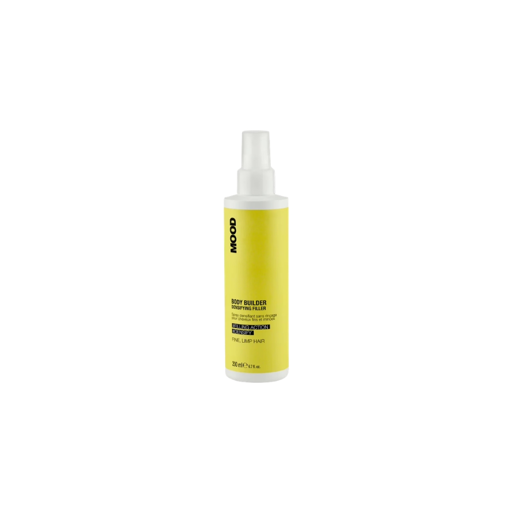 MOOD BODY BUILDER LEAVIN-IN nenuskalaujamas purškiklis ploniems,gležniems ir apimties stokojantiems plaukams, 200ml