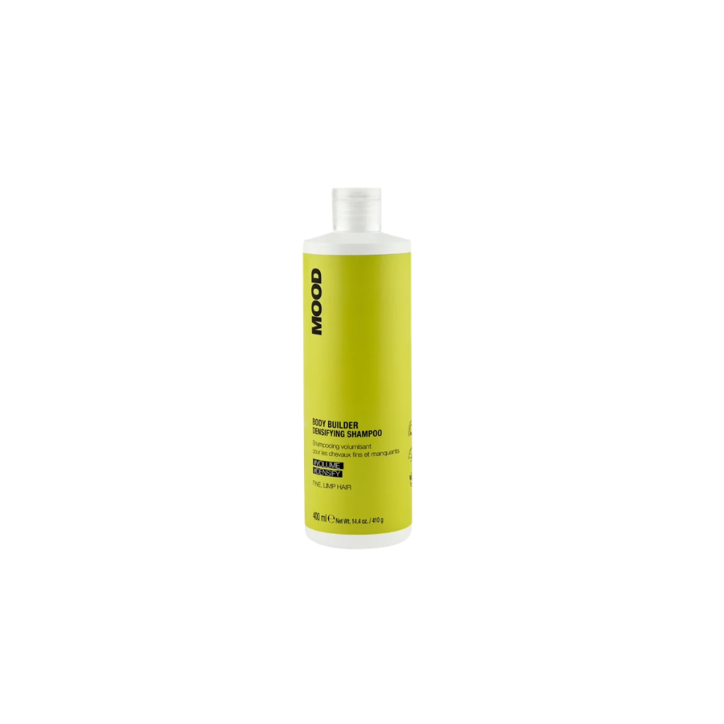 MOOD BODY BUILDER SHAMPOO šampūnas ploniems, gležniems ir apimties stokojantiems plaukams, 400ml
