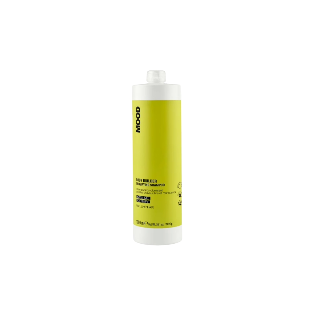 MOOD BODY BUILDER SHAMPOO šampūnas ploniems, gležniems ir apimties stokojantiems plaukams, 1000ml