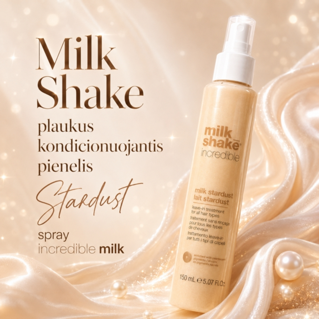 Milk Shake plaukus kondicionuojantis pienelis Stardust spray incredible milk, 150ml